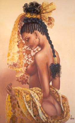 Mulata e rendas - Fase dourada de Nide